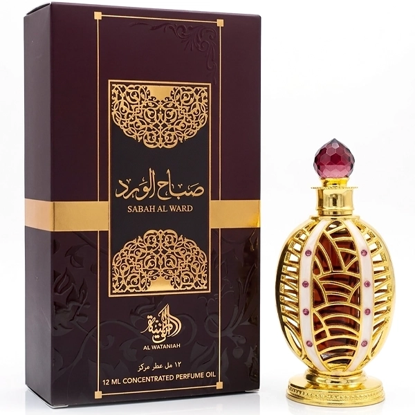 Óleo Perfumado Al Wataniah Sabah Al Ward Concentrado 12 ml
