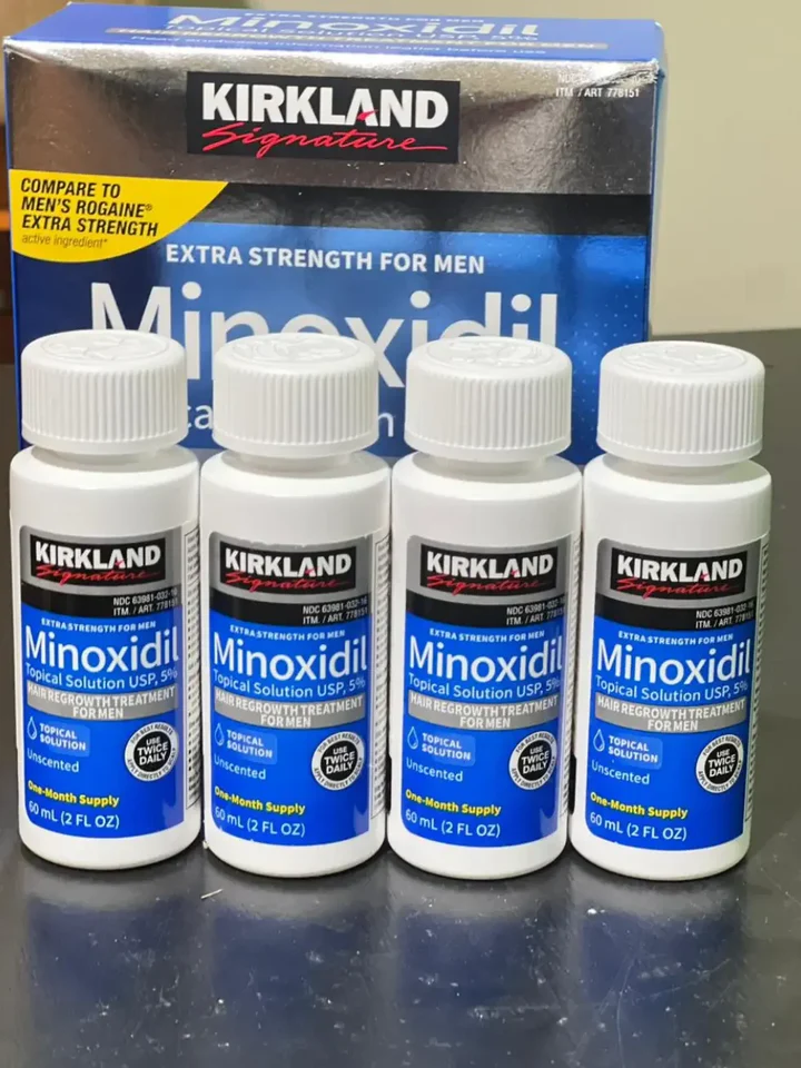 Minoxidil Kirkland 5% Original | Tratamento 4 Meses